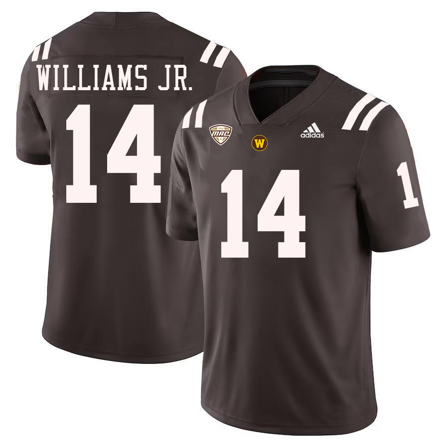 #14 Lorenzo Williams Jr. Western Michigan Broncos College Football Jerseys Stitched-Brown